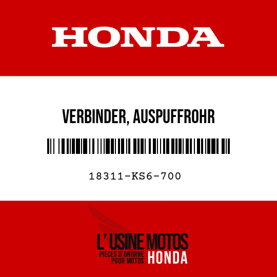 image de 18311-KS6-700 VERBINDER, AUSPUFFROHR