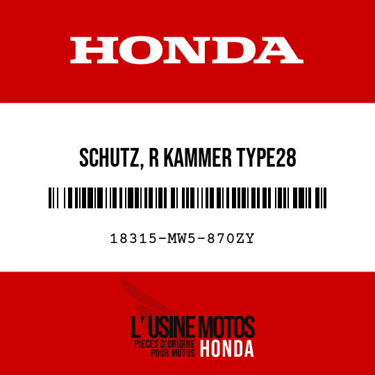 image de 18315-MW5-870ZY SCHUTZ, R KAMMER TYPE28 