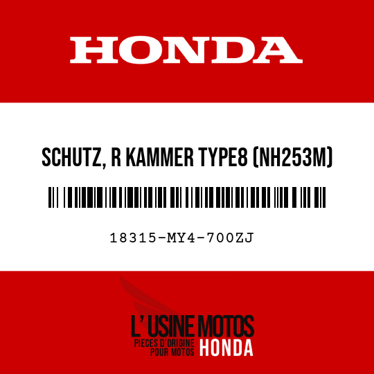 image de 18315-MY4-700ZJ SCHUTZ, R KAMMER TYPE8 (NH253M)