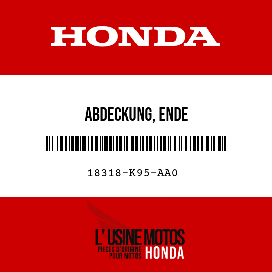 image de 18318-K95-AA0 ABDECKUNG, ENDE