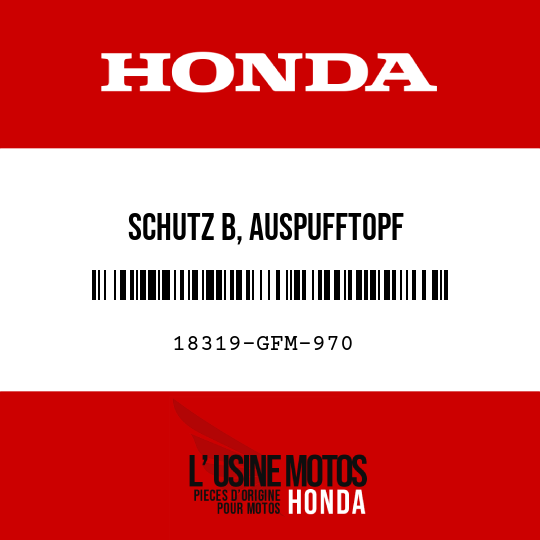 image de 18319-GFM-970 SCHUTZ B, AUSPUFFTOPF