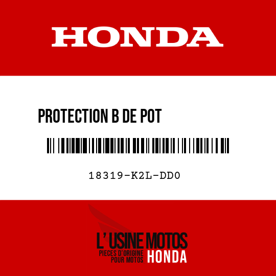 image de 18319-K2L-DD0 PROTECTION B DE POT           D'ECHAPPEMENT