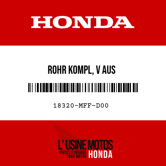 image de 18320-MFF-D00 ROHR KOMPL, V AUS