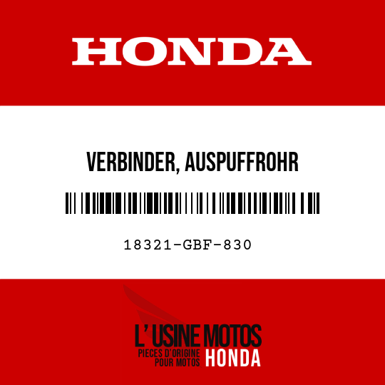 image de 18321-GBF-830 VERBINDER, AUSPUFFROHR