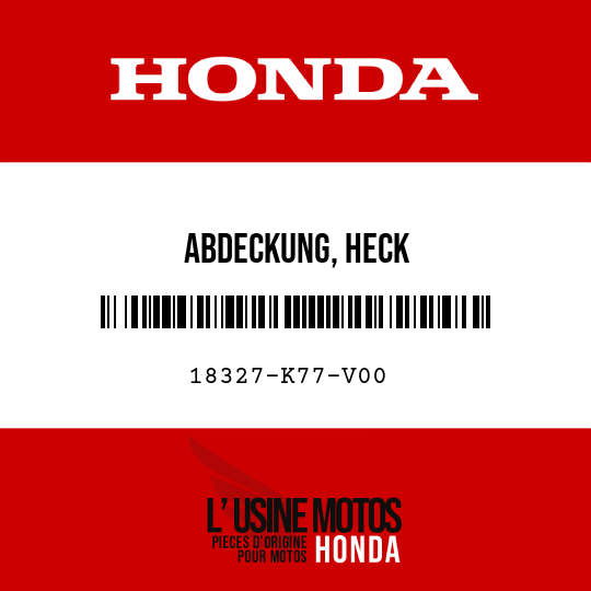 image de 18327-K77-V00 ABDECKUNG, HECK