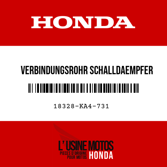 image de 18328-KA4-731 VERBINDUNGSROHR SCHALLDAEMPFER