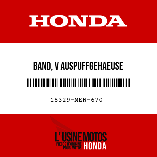 image de 18329-MEN-670 BAND, V AUSPUFFGEHAEUSE