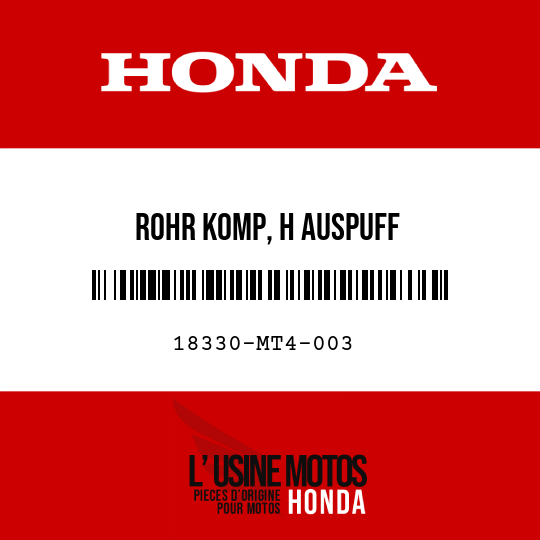 image de 18330-MT4-003 ROHR KOMP, H AUSPUFF