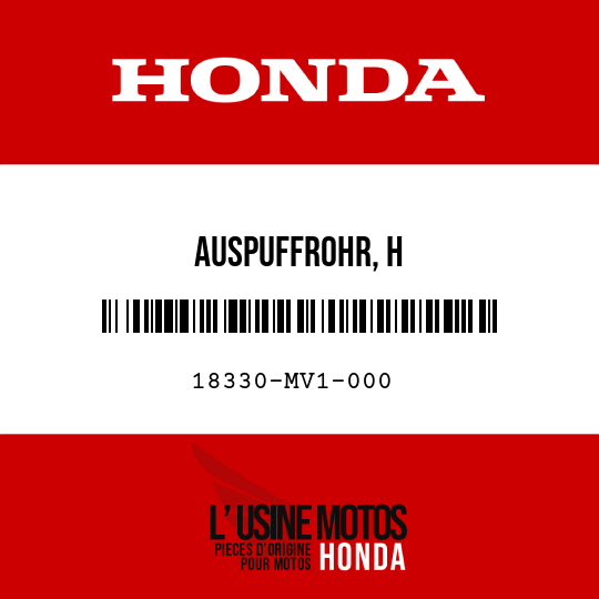 image de 18330-MV1-000 AUSPUFFROHR, H