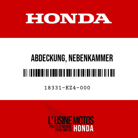 image de 18331-KZ4-000 ABDECKUNG, NEBENKAMMER