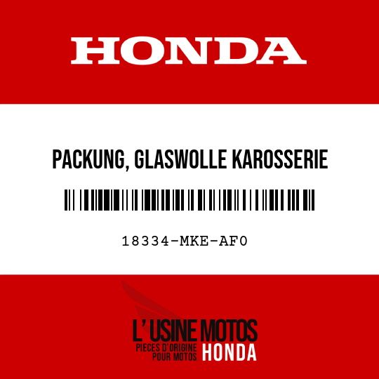 image de 18334-MKE-AF0 PACKUNG, GLASWOLLE KAROSSERIE