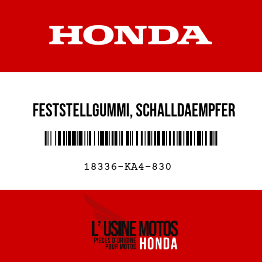 image de 18336-KA4-830 FESTSTELLGUMMI, SCHALLDAEMPFER