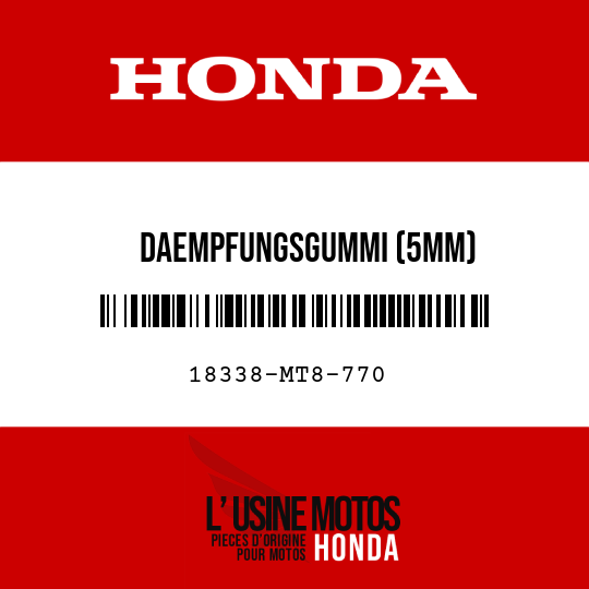 image de 18338-MT8-770 DAEMPFUNGSGUMMI (5MM)