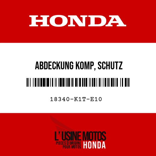 image de 18340-K1T-E10 ABDECKUNG KOMP, SCHUTZ