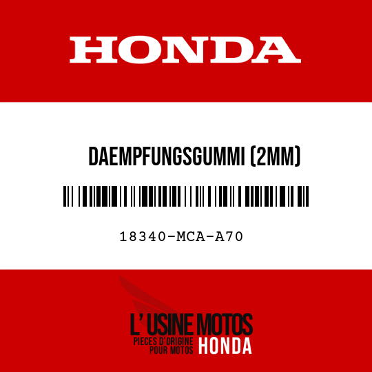 image de 18340-MCA-A70 DAEMPFUNGSGUMMI (2MM)