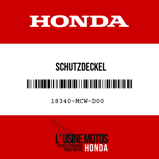 image de 18340-MCW-D00 SCHUTZDECKEL