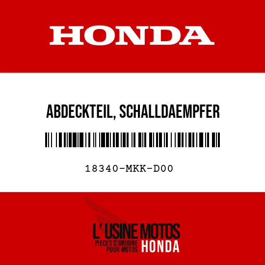 image de 18340-MKK-D00 ABDECKTEIL, SCHALLDAEMPFER