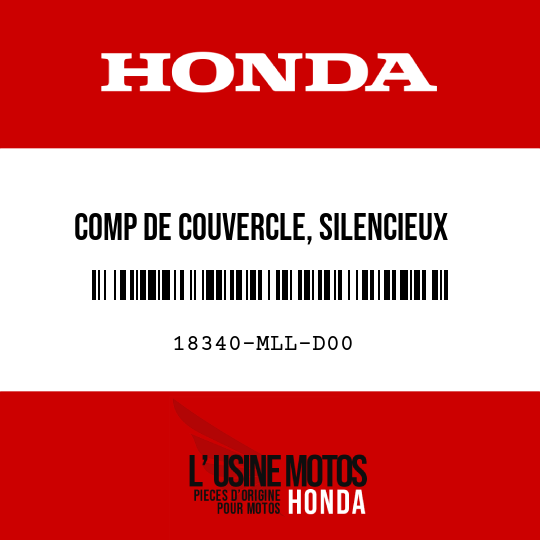 image de 18340-MLL-D00 COMP DE COUVERCLE, SILENCIEUX