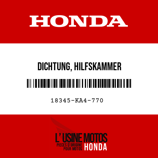 image de 18345-KA4-770 DICHTUNG, HILFSKAMMER
