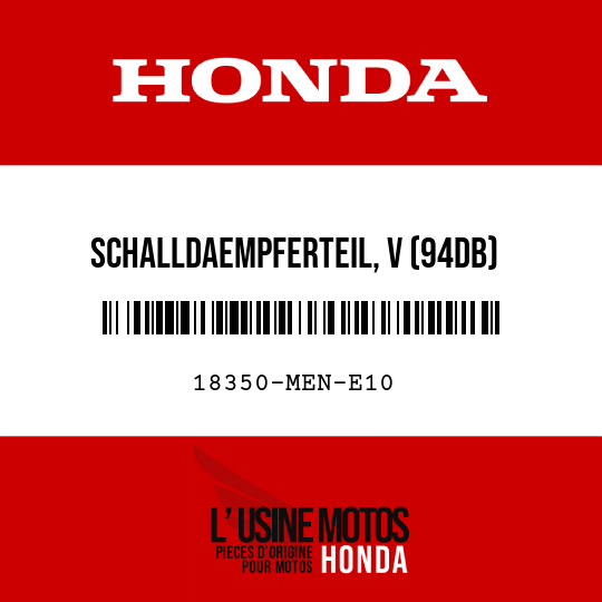 image de 18350-MEN-E10 SCHALLDAEMPFERTEIL, V (94DB)
