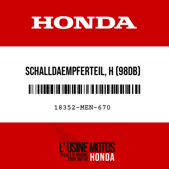 image de 18352-MEN-670 SCHALLDAEMPFERTEIL, H (98DB)