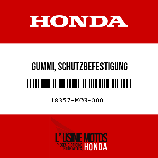 image de 18357-MCG-000 GUMMI, SCHUTZBEFESTIGUNG