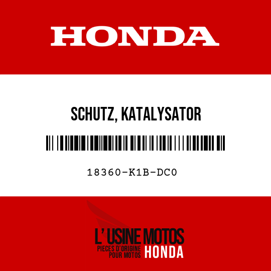 image de 18360-K1B-DC0 SCHUTZ, KATALYSATOR