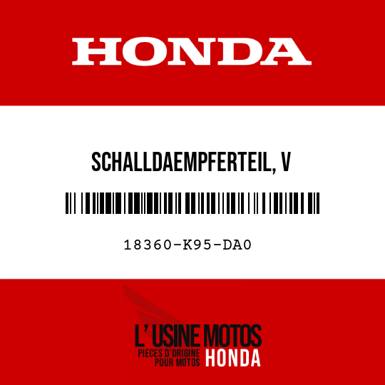 image de 18360-K95-DA0 SCHALLDAEMPFERTEIL, V