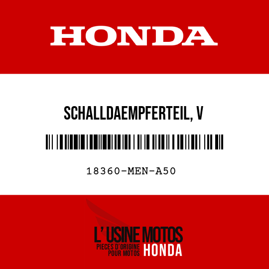 image de 18360-MEN-A50 SCHALLDAEMPFERTEIL, V