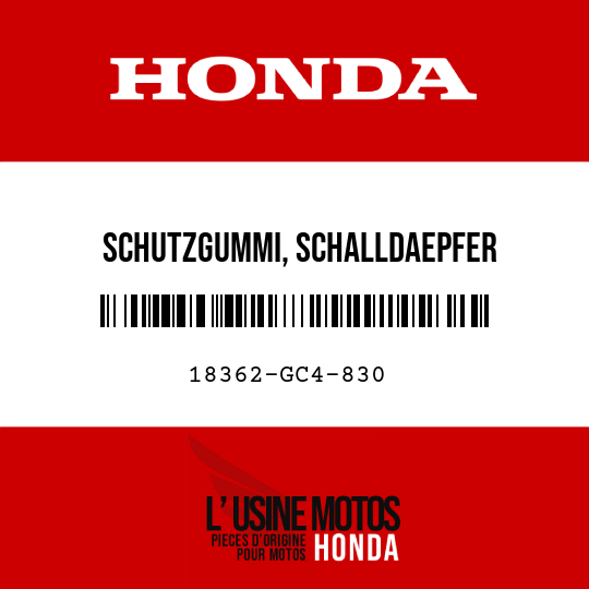 image de 18362-GC4-830 SCHUTZGUMMI, SCHALLDAEPFER