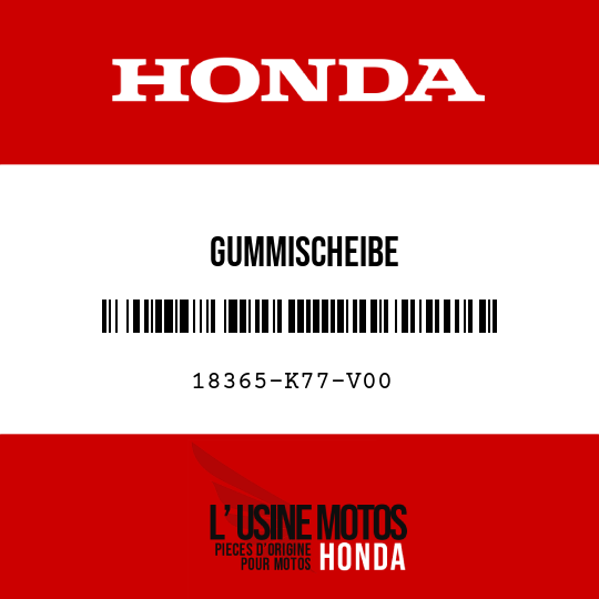 image de 18365-K77-V00 GUMMISCHEIBE