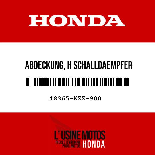 image de 18365-KZZ-900 ABDECKUNG, H SCHALLDAEMPFER
