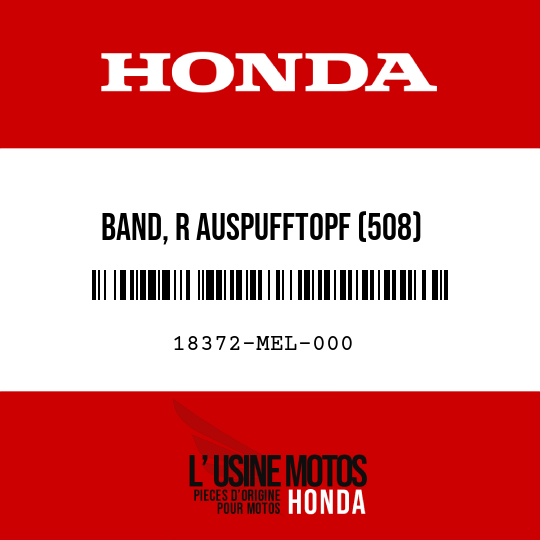 image de 18372-MEL-000 BAND, R AUSPUFFTOPF (508)