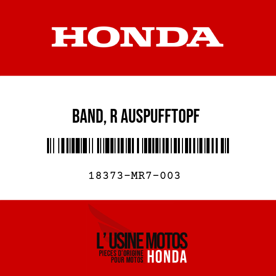 image de 18373-MR7-003 BAND, R AUSPUFFTOPF