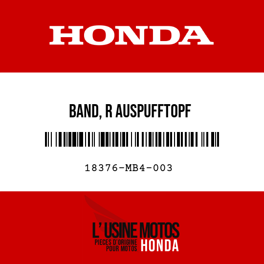 image de 18376-MB4-003 BAND, R AUSPUFFTOPF