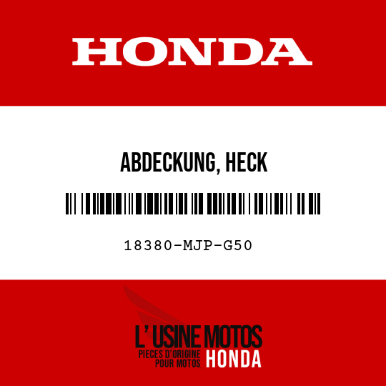 image de 18380-MJP-G50 ABDECKUNG, HECK