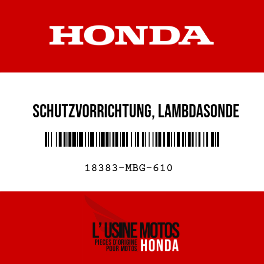 image de 18383-MBG-610 SCHUTZVORRICHTUNG, LAMBDASONDE