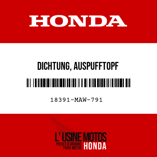 image de 18391-MAW-791 DICHTUNG, AUSPUFFTOPF