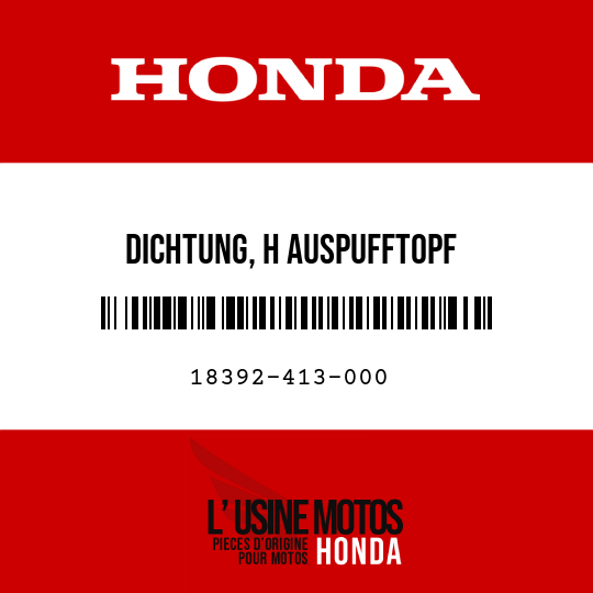 image de 18392-413-000 DICHTUNG, H AUSPUFFTOPF