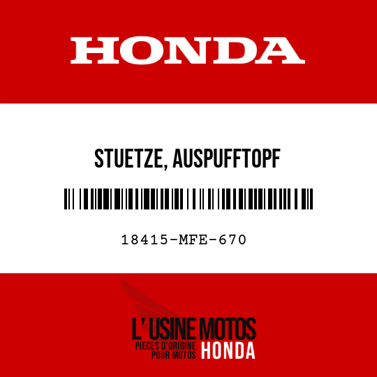 image de 18415-MFE-670 STUETZE, AUSPUFFTOPF