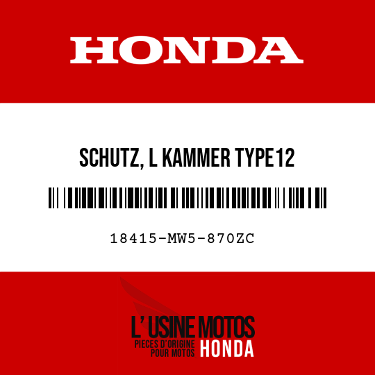 image de 18415-MW5-870ZC SCHUTZ, L KAMMER TYPE12 