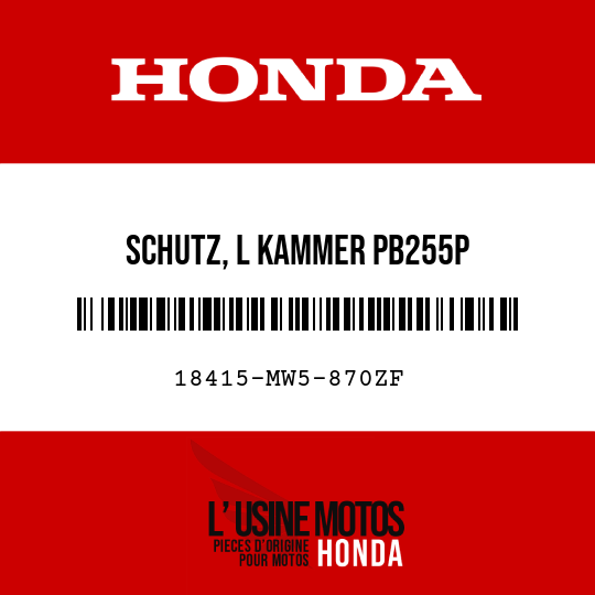 image de 18415-MW5-870ZF SCHUTZ, L KAMMER PB255P 