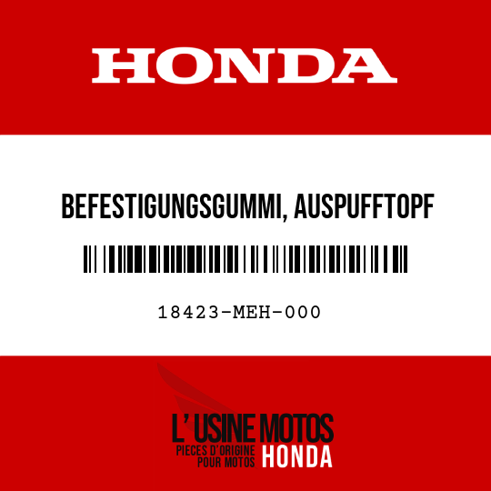 image de 18423-MEH-000 BEFESTIGUNGSGUMMI, AUSPUFFTOPF