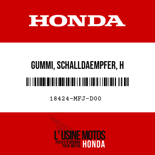 image de 18424-MFJ-D00 GUMMI, SCHALLDAEMPFER, H BEFESTIGUNG