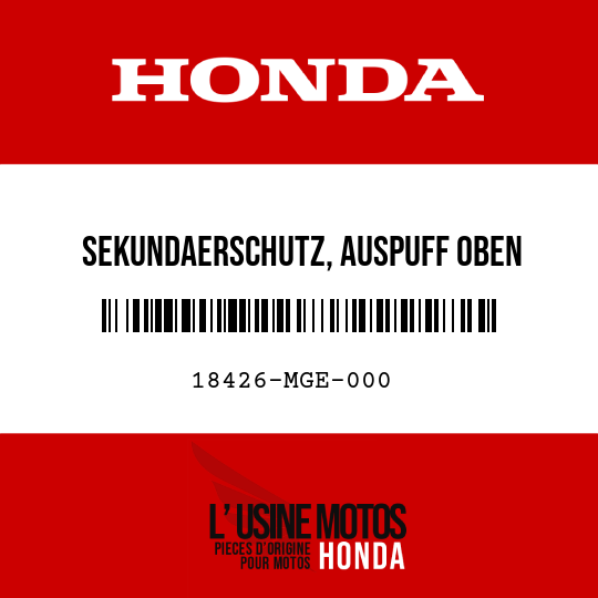 image de 18426-MGE-000 SEKUNDAERSCHUTZ, AUSPUFF OBEN