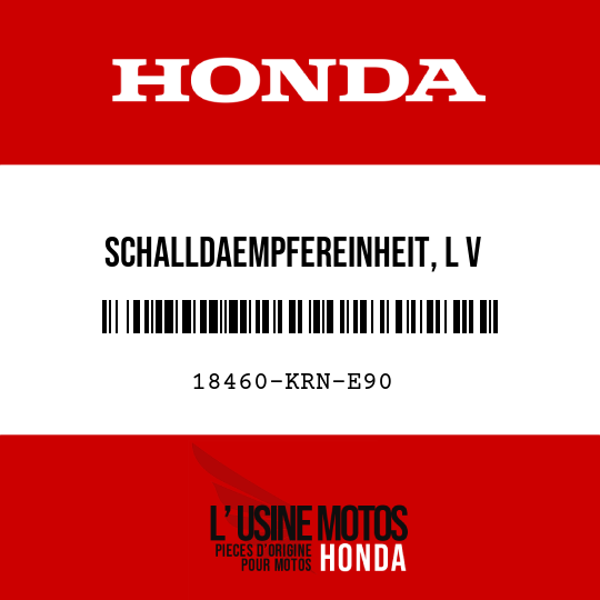 image de 18460-KRN-E90 SCHALLDAEMPFEREINHEIT, L V
