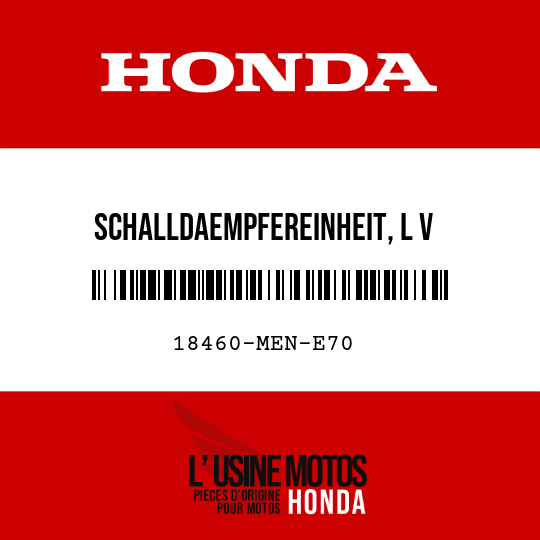 image de 18460-MEN-E70 SCHALLDAEMPFEREINHEIT, L V