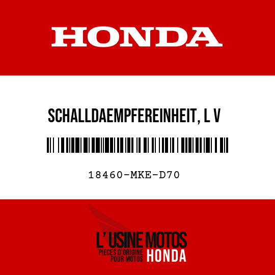 image de 18460-MKE-D70 SCHALLDAEMPFEREINHEIT, L V