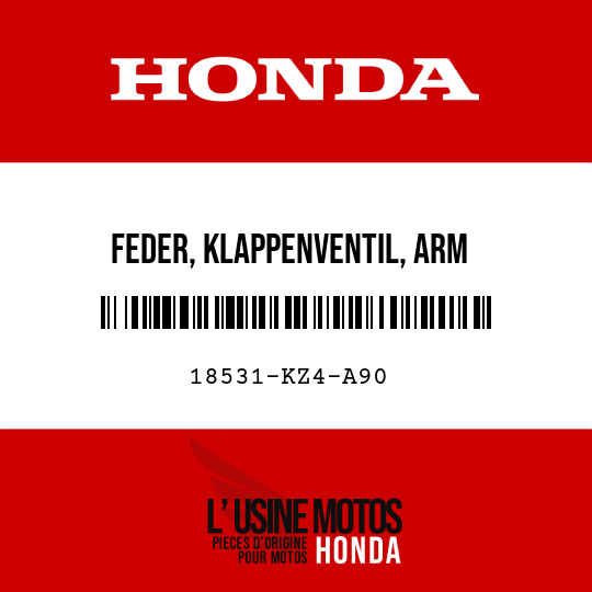 image de 18531-KZ4-A90 FEDER, KLAPPENVENTIL, ARM