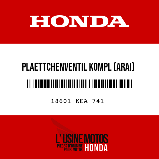 image de 18601-KEA-741 PLAETTCHENVENTIL KOMPL (ARAI)